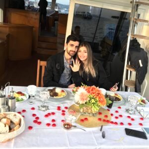 Özel yat evlilik teklifi